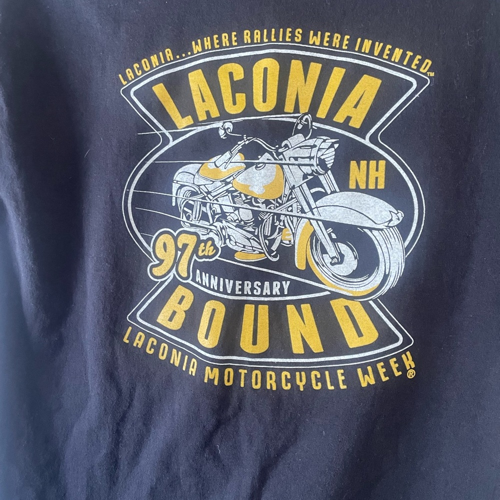 Men’s motorcycle Laconia bike week shirt